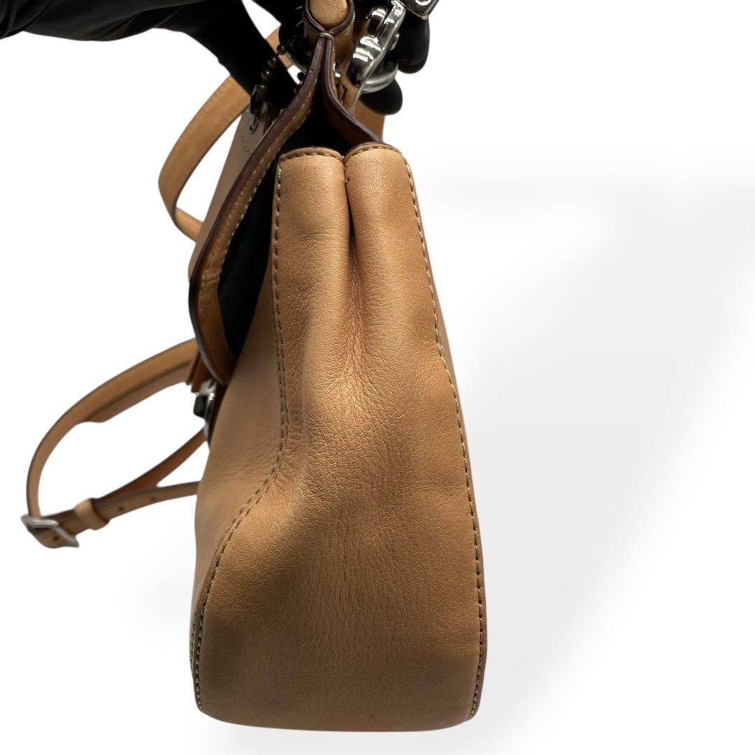極美品 希少 COACH ニューウィリス 2way ショルダーバッグ ベージュ