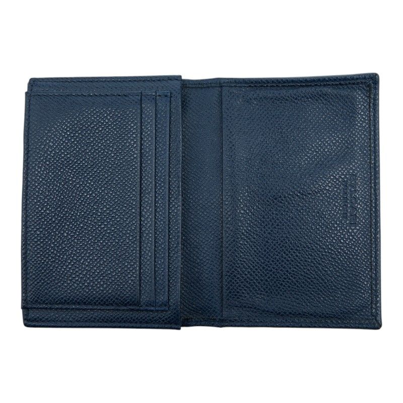 ブルガリ ブルガリブルガリ 名刺入れ カードケース ブルー レザー