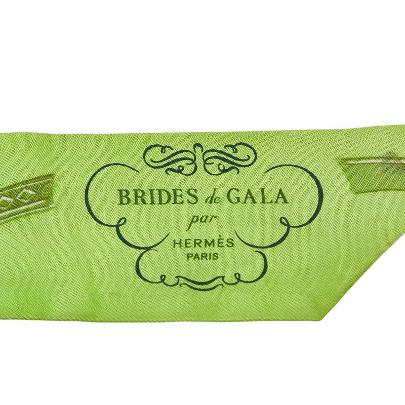 エルメス ツイリー BRIDES de GALA 式典用の馬勒 グリーン マルチ