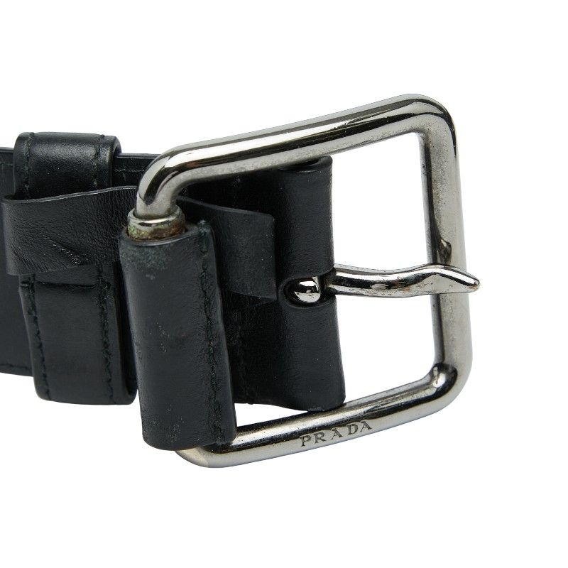 プラダ ベルト サイズ：100/40 ブラック レザー メンズ PRADA【1