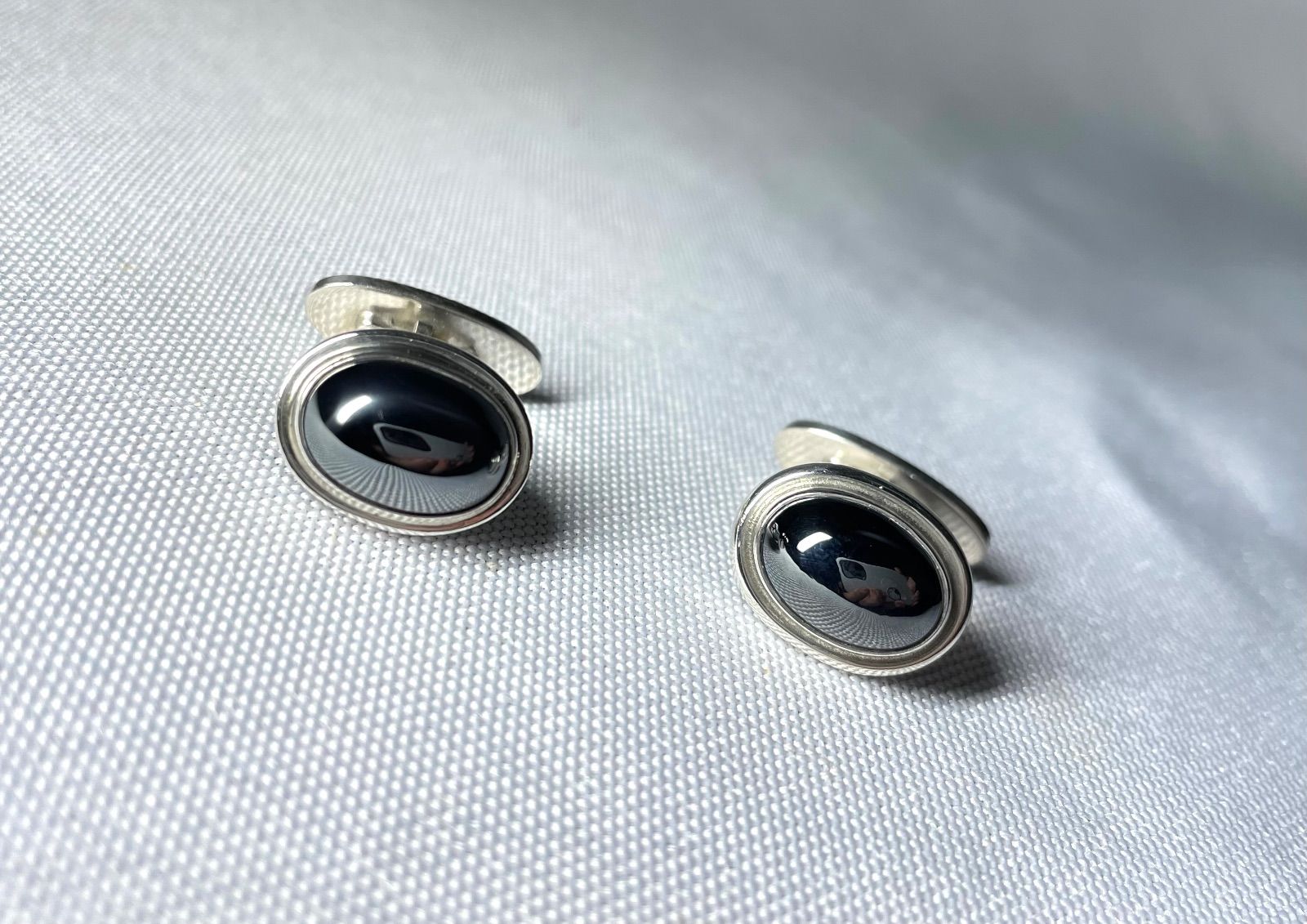 美品 GEORG JENSEN ジョージジェンセン #44B ヘマタイト装飾