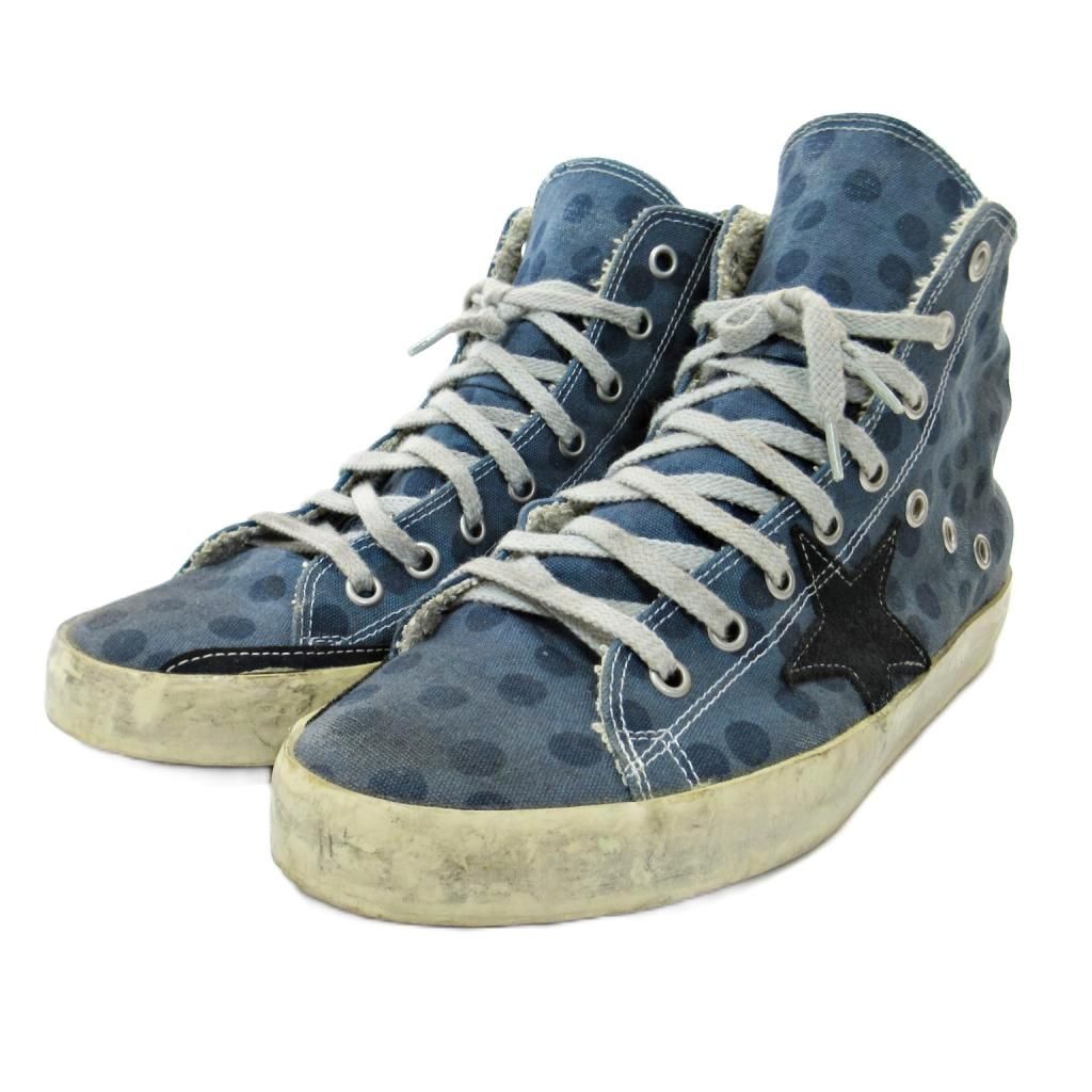 ゴールデングース GOLDEN GOOSE FRANCY ドット柄 ハイカット ゴールデングース GOLDEN GOOSE FRANCY ドット柄 ハイカット
