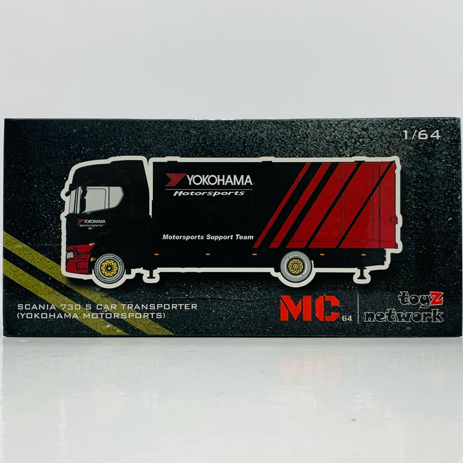 中古 1/64 スカニア S 730 - RHD YOKOHAMA(ブラック×レッド) [KS-017