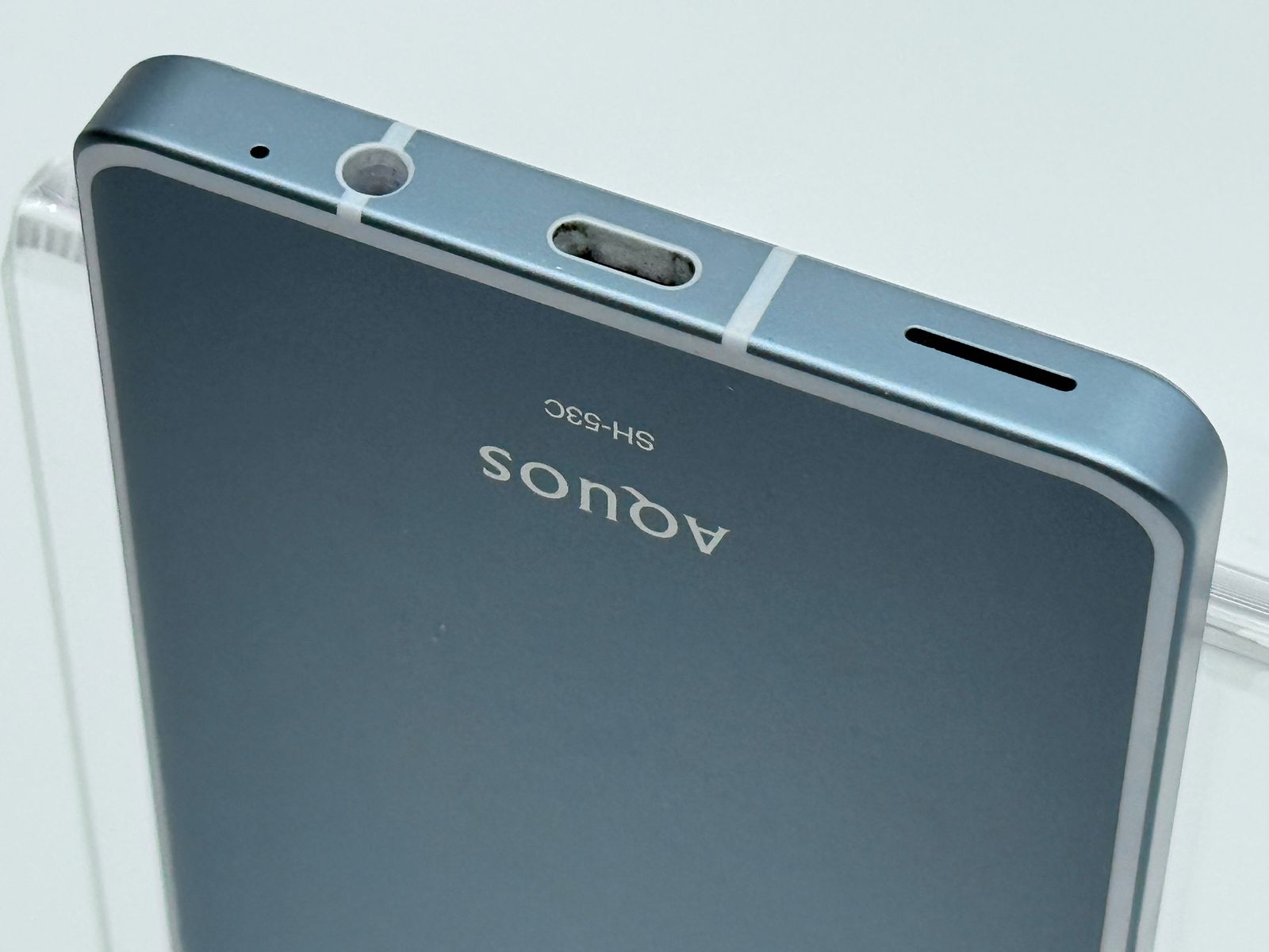 中古A】AQUOS sense7 SH-53C ブルー バッテリー【80％以上】 SIMフリー