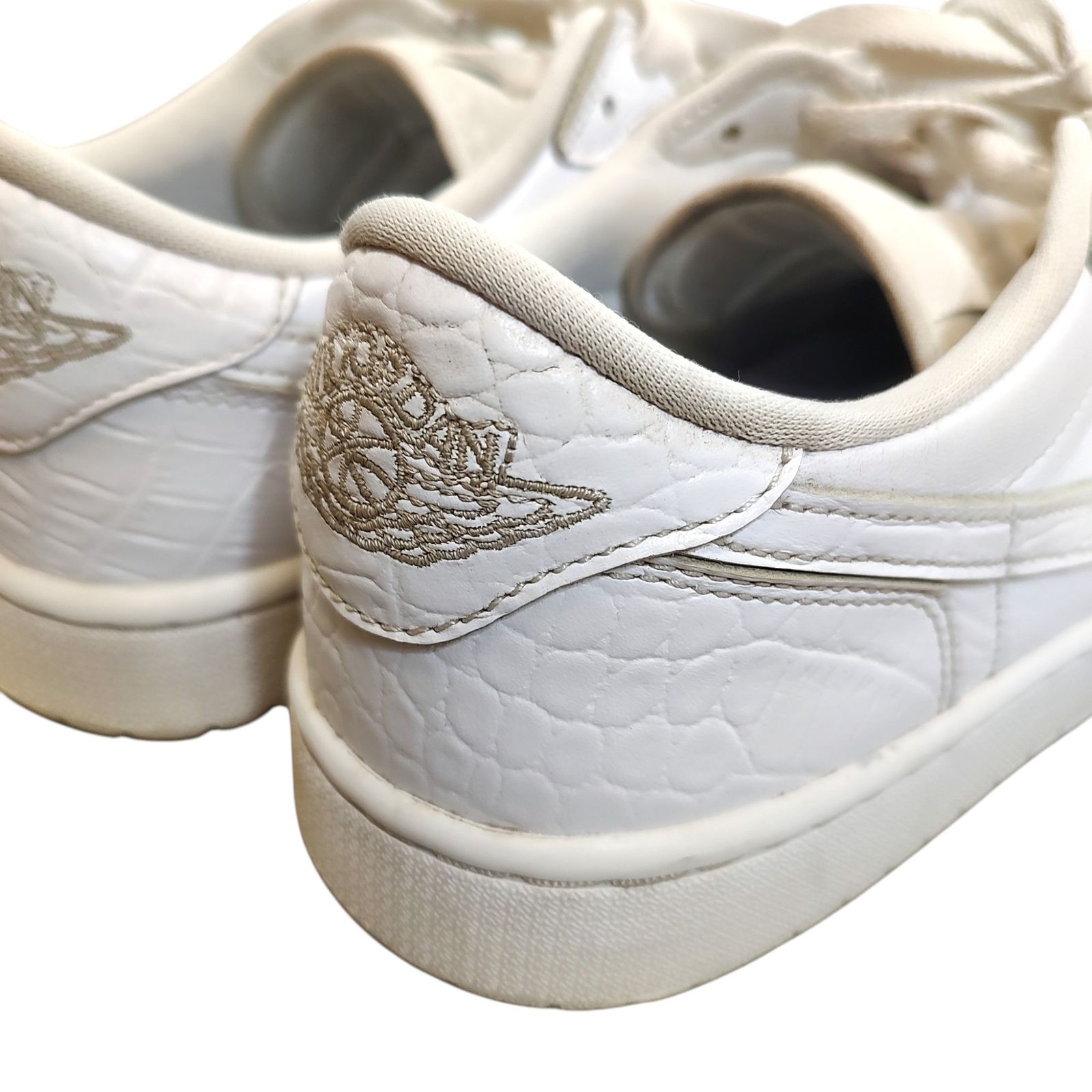 NIKE ナイキ Air Jordan 1 Low Golf White Crocodile Skin エア 