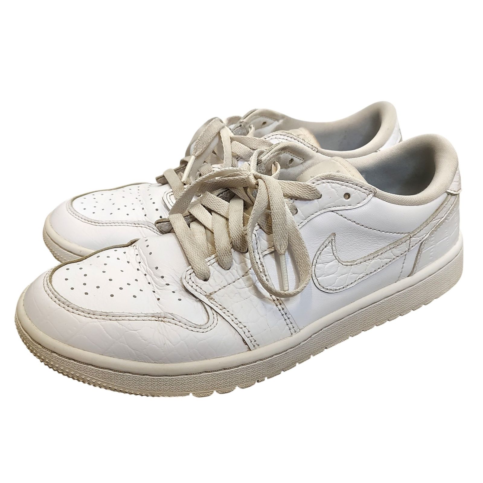 NIKE ナイキ Air Jordan 1 Low Golf White Crocodile Skin エア
