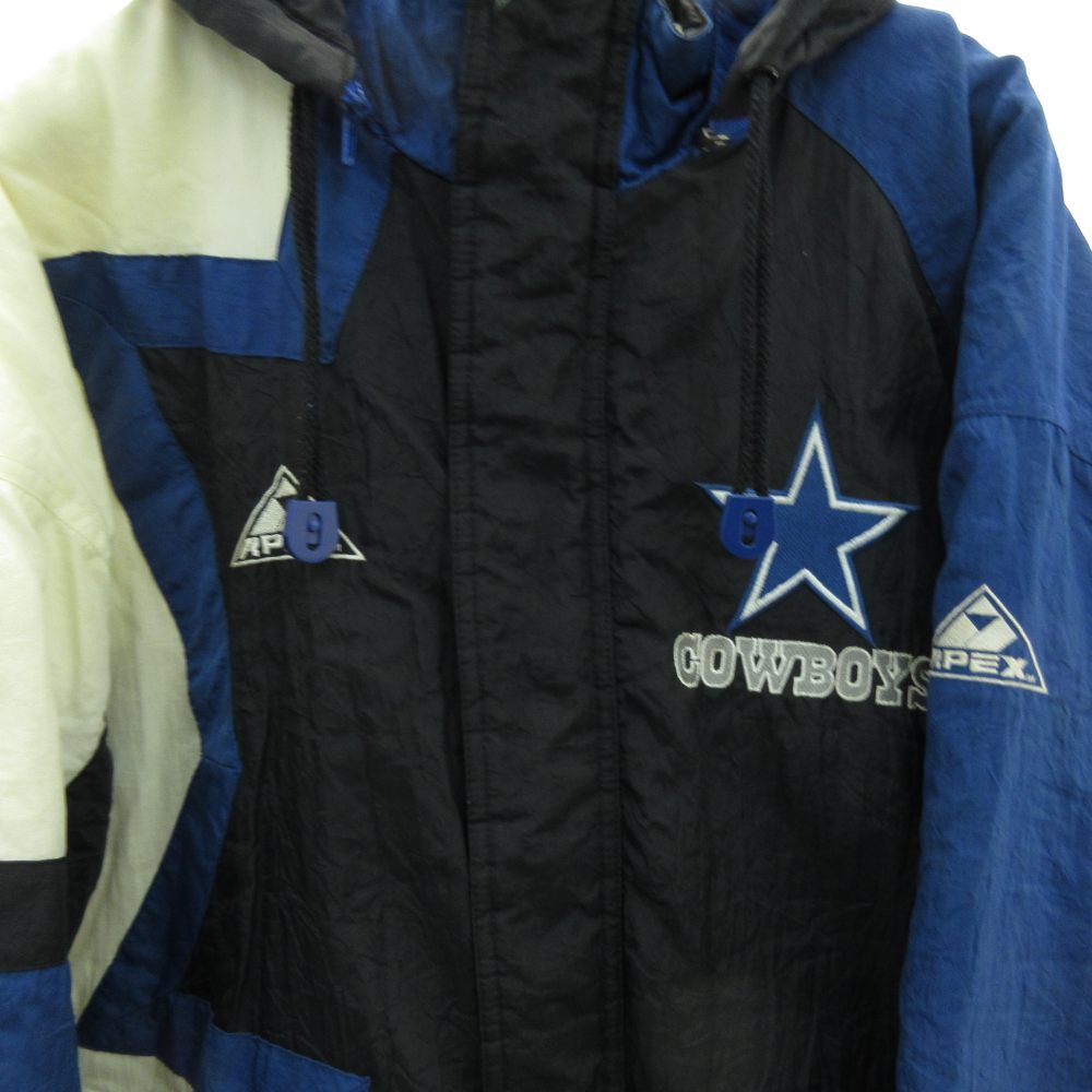 台湾製 APEX NFLダラスカウボーイズ 中綿ジャケット ブルー USA企画L 台湾製 APEX NFLダラスカウボーイズ 中綿ジャケット ブルー USA企画L