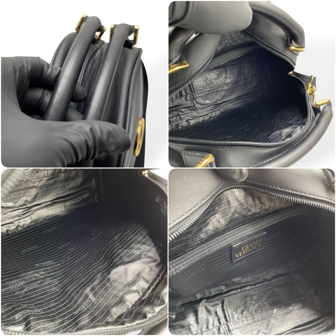 美品 希少 GIANNNI VERSACE 2way ショルダーバッグ ブラック 【公式通販】