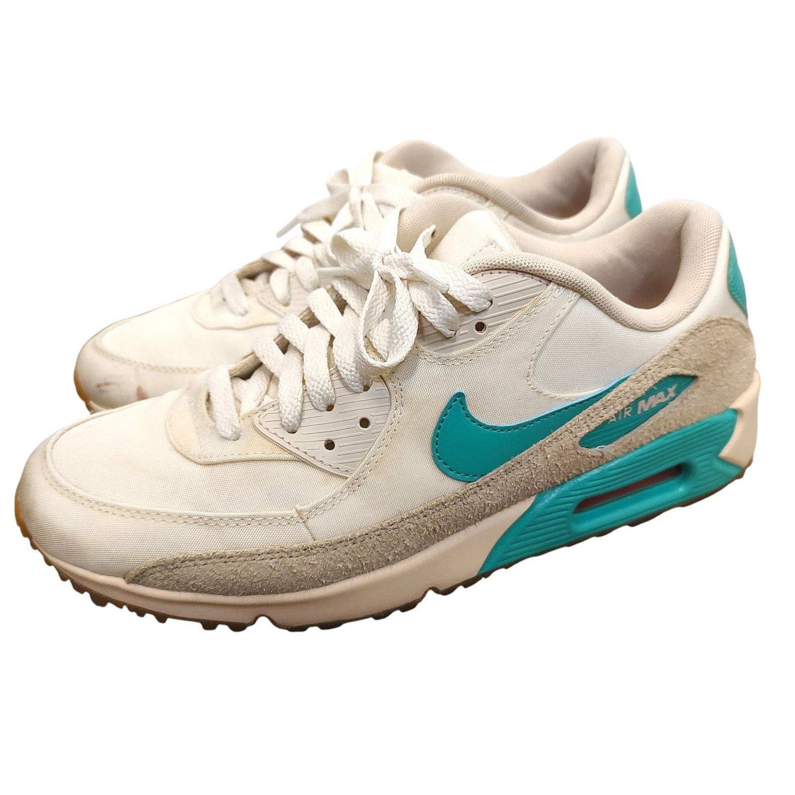 【中古良品】Nike Air Max 90 ゴルフシューズ NIKE ナイキ Air Max 90 Golf Sail Washed Teal エアマックス 90