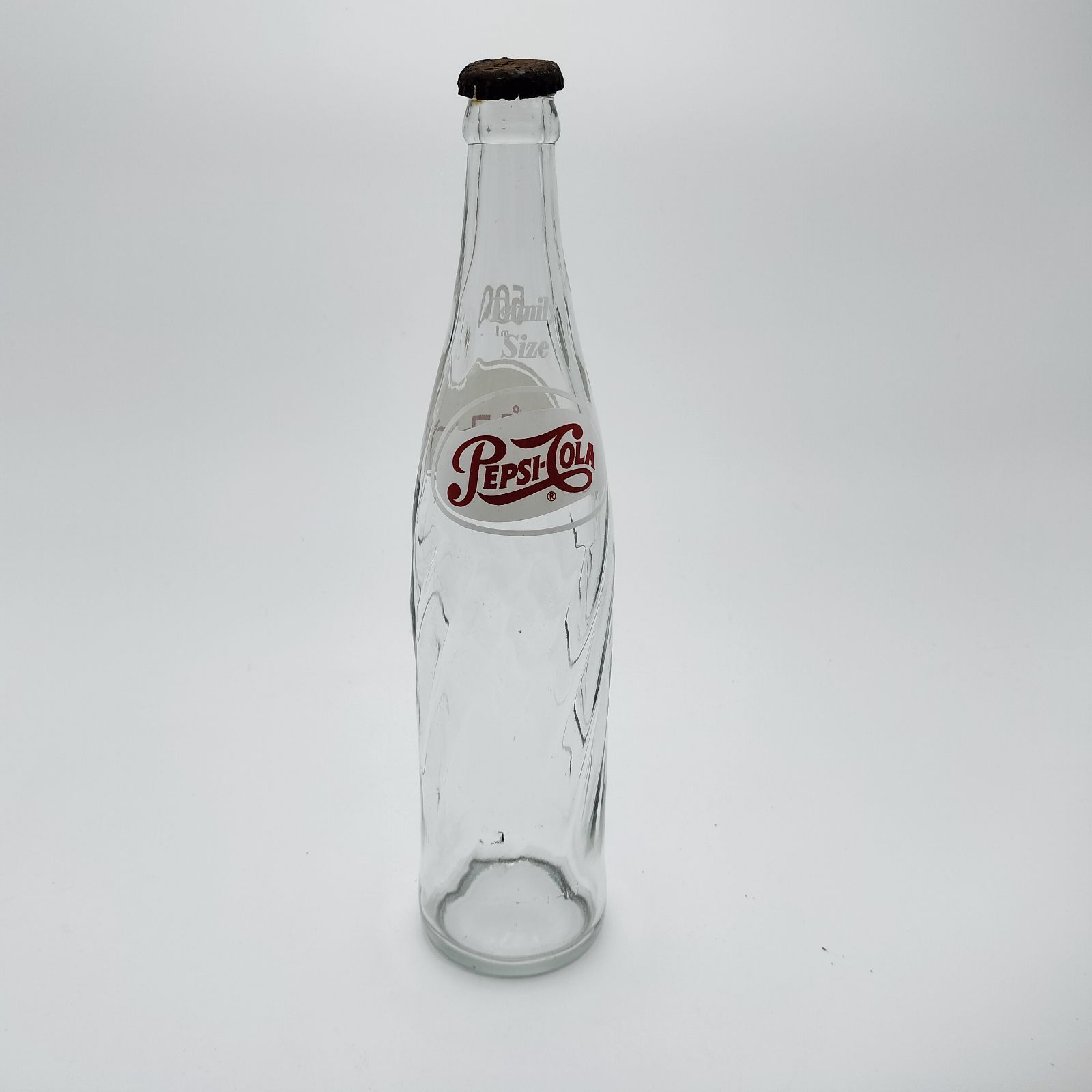 昭和レトロ ガラス空き瓶3本 コカコーラ1L & スプライト1L & ペプシ