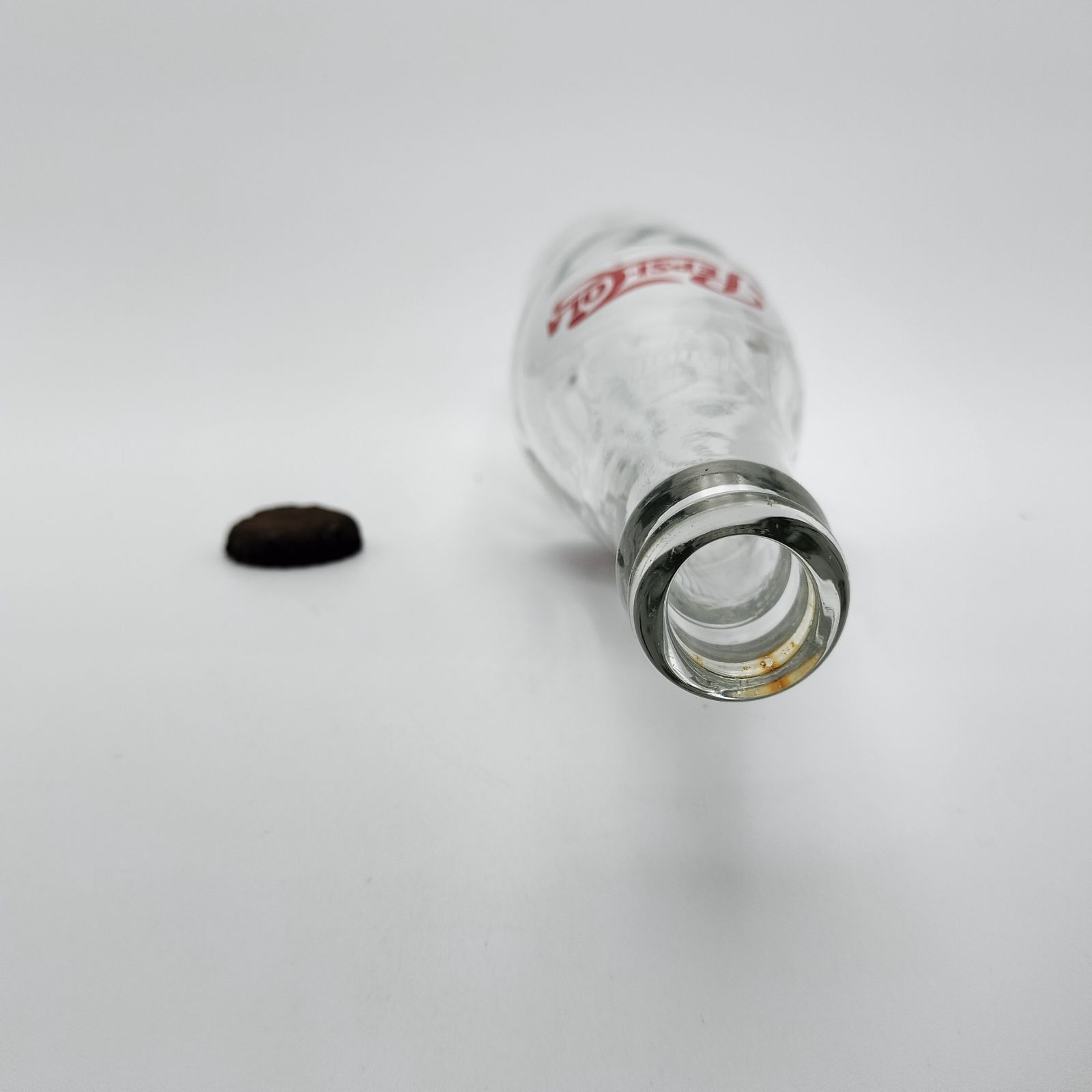 昭和レトロ ガラス空き瓶3本 コカコーラ1L & スプライト1L & ペプシ