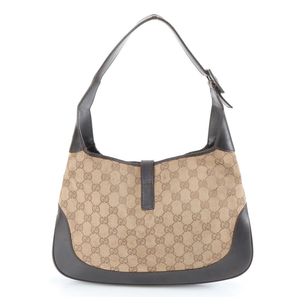 美品✨グッチ ボディバッグ GG キャンバス シェリーライン ブラウン グッチ(GUCCI)グッチ シェリーライン GGキャンバス ウエストバッグ