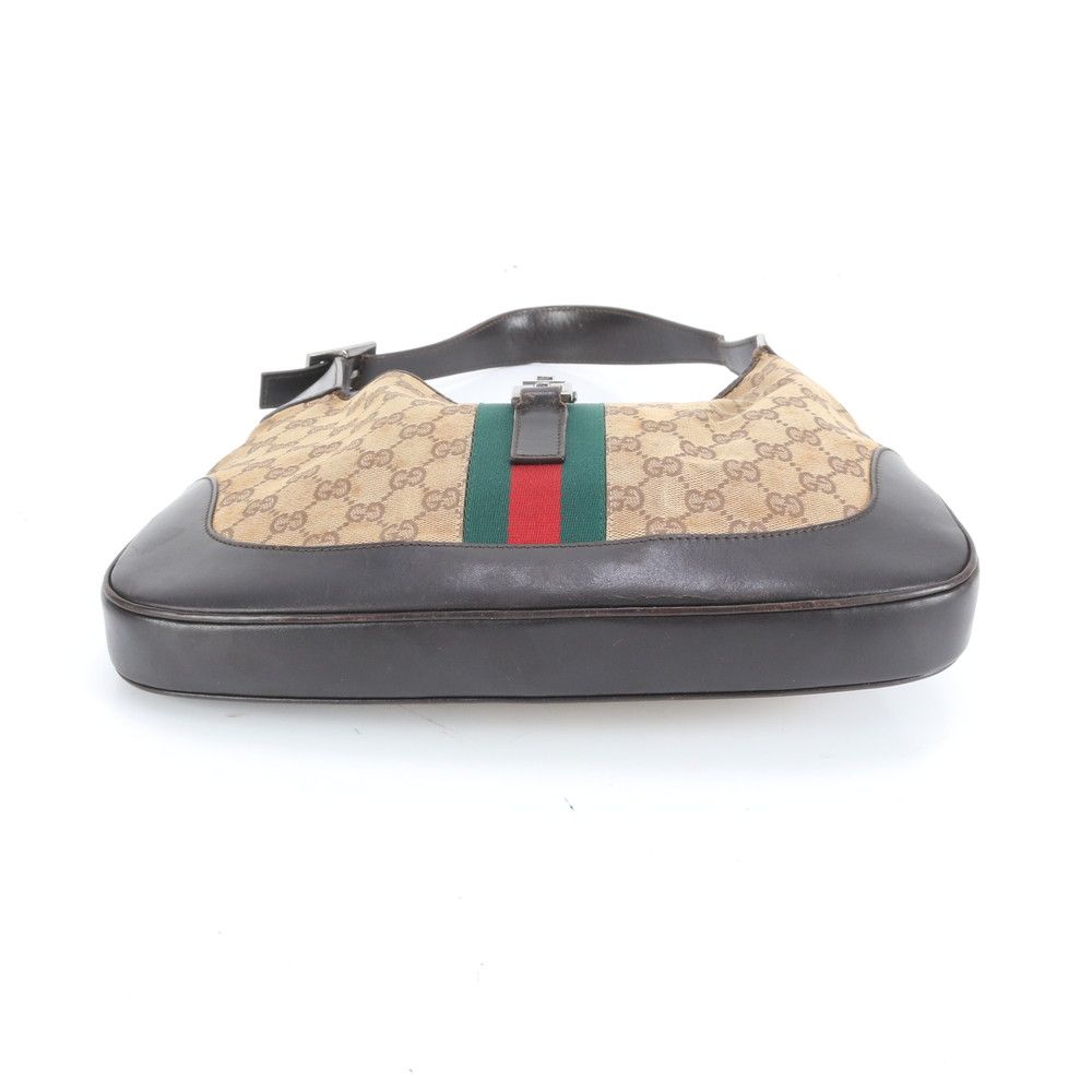 美品✨グッチ ワンショルダー　ジャッキー GG キャンバス　シェリーライン 美品】グッチ ワンショルダーバッグ ジャッキー GG シェリーライン