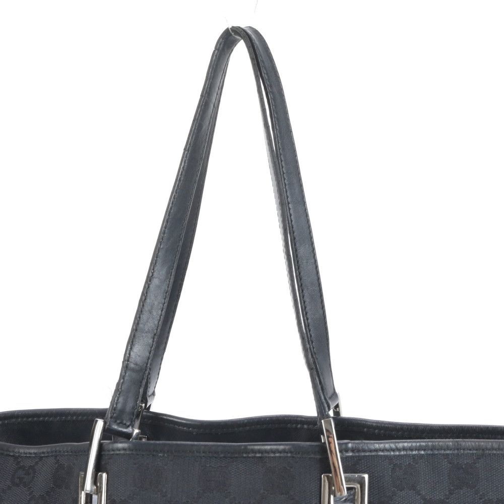 美品 グッチ GGキャンバス 31243 レザー トート バッグ 肩掛け