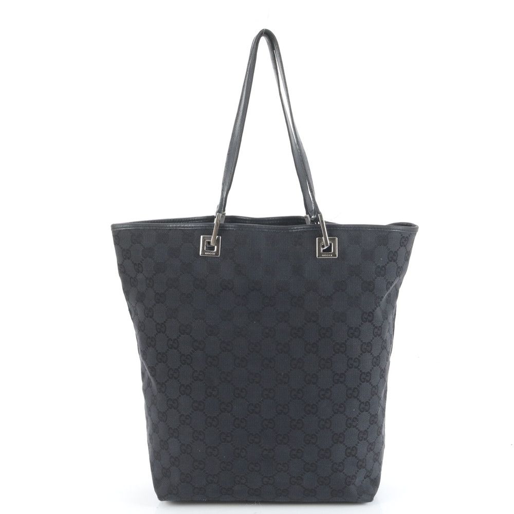 【美品】GUCCI ブラック レザー ハンドバッグ【即購入OK】 GUCCI ブラックレザーハンドバッグ