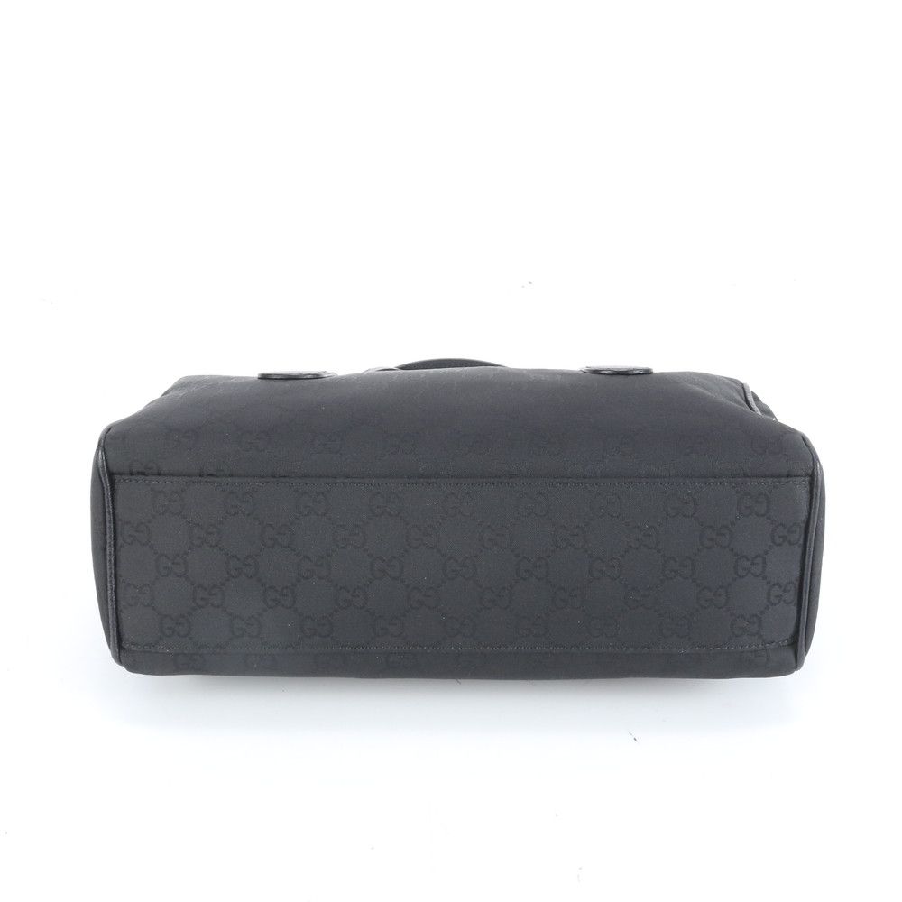 GUCCI　ハンドバッグ 肩掛け ミニボストン GGキャンバス 257289 黒 GUCCI ハンドバッグ 肩掛け ミニボストン GGキャンバス 257289 黒
