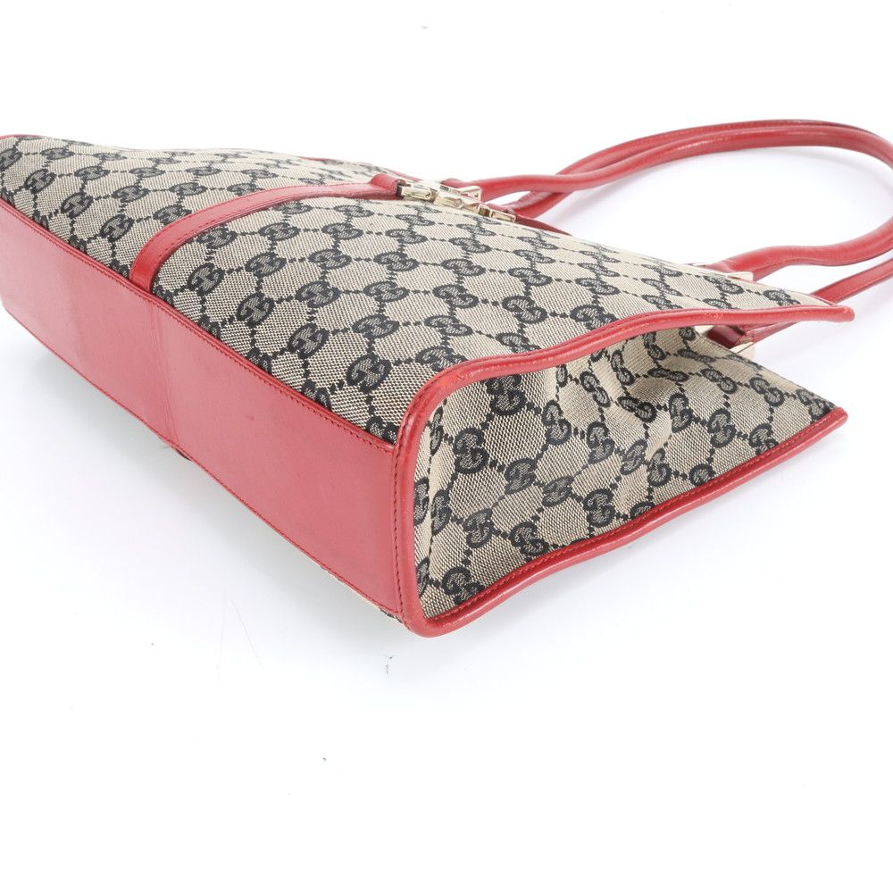 極美品 グッチ ジャッキー GGキャンバス 002 1073 レザー ショルダー