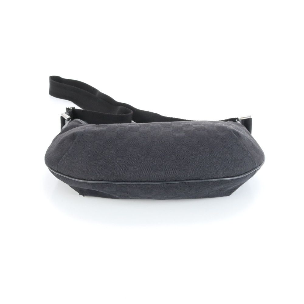 極美品 グッチ GGキャンバス 181092 レザー ショルダーバッグ 斜め掛け