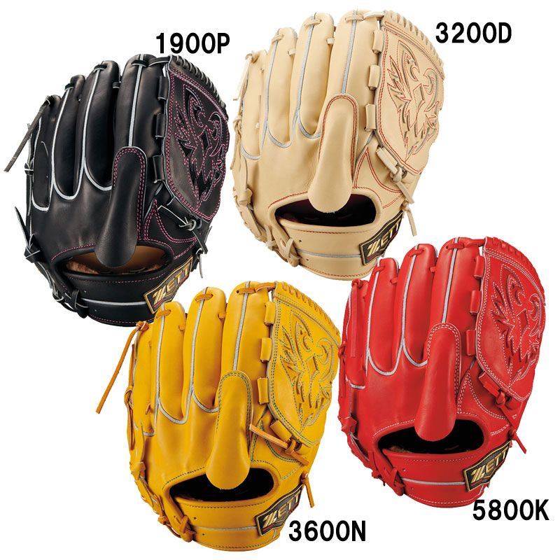 ゼット 硬式グラブ プロステイタスSE 投手用  グラブ袋付  野球 硬式 グラブ グローブ 一般 ピッチャー  26SS(BPROG621S)、5800K(オレンジ)