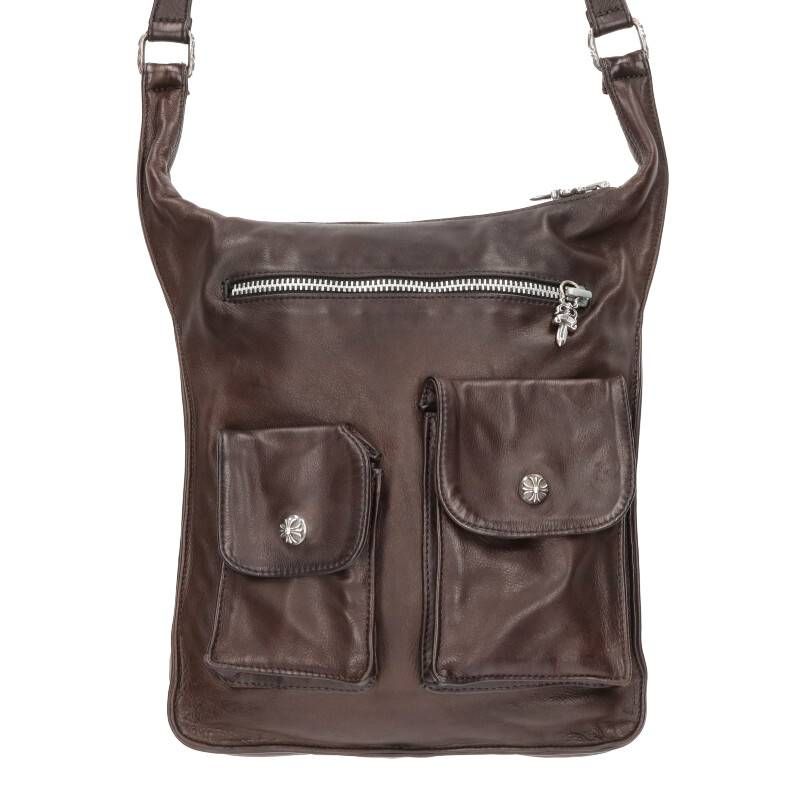 クロムハーツ F-SLINGER/Fスリンガー フラップボタンレザーショルダー