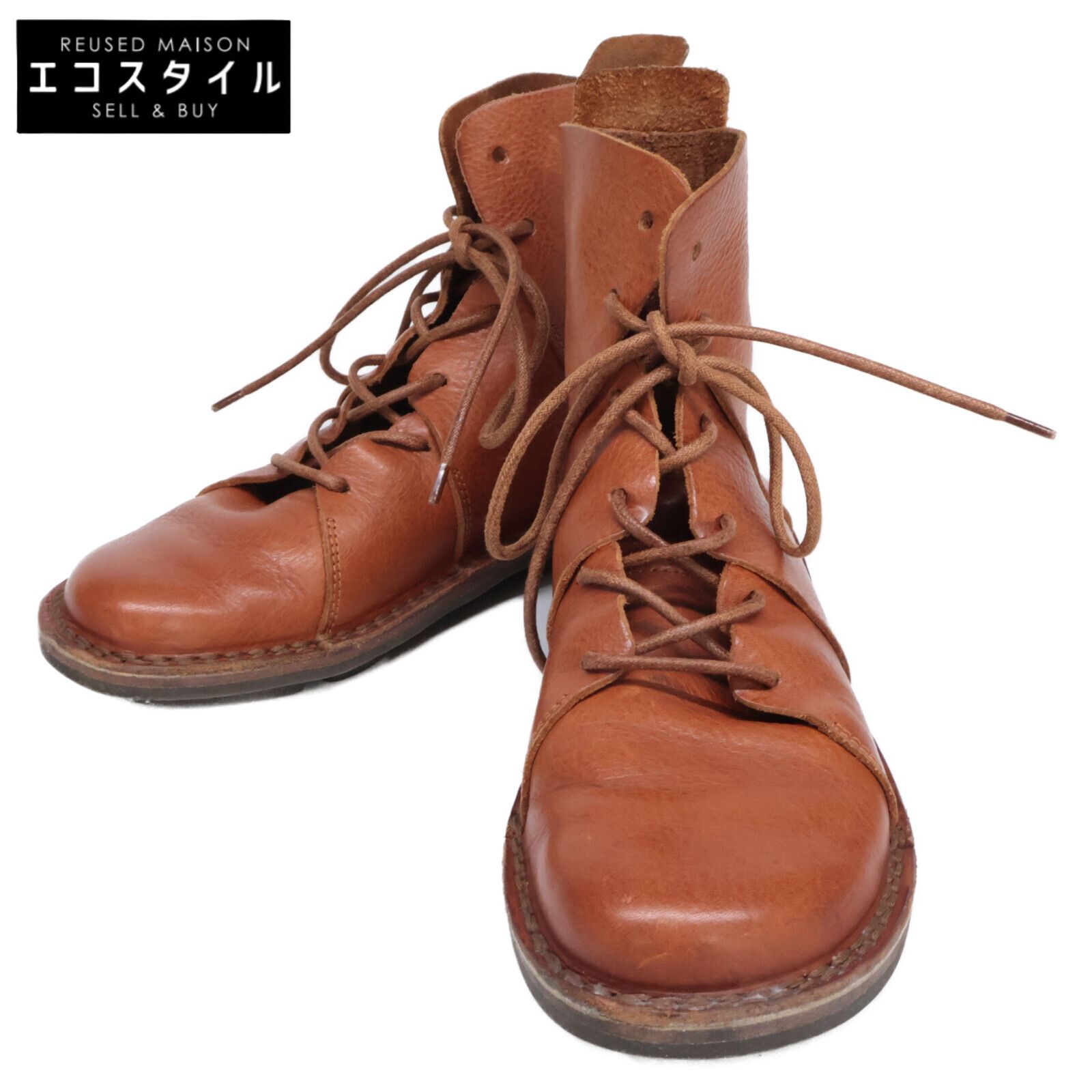 trippen トリッペン NOMAD ノマド レザー レースアップブーツ/ 36