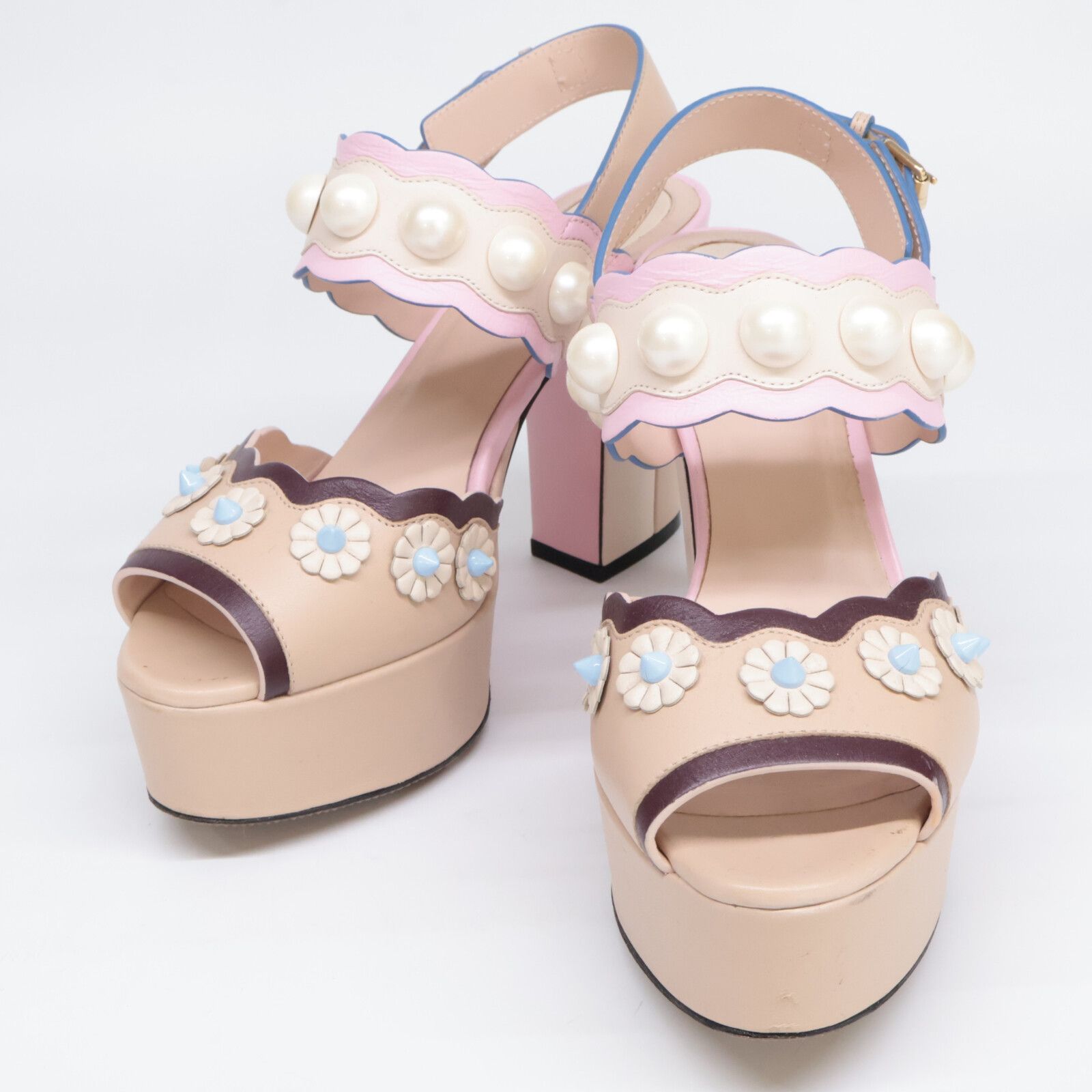 FENDI フェンディ フラワーxパール ヒール サンダル/ 35 - メルカリ