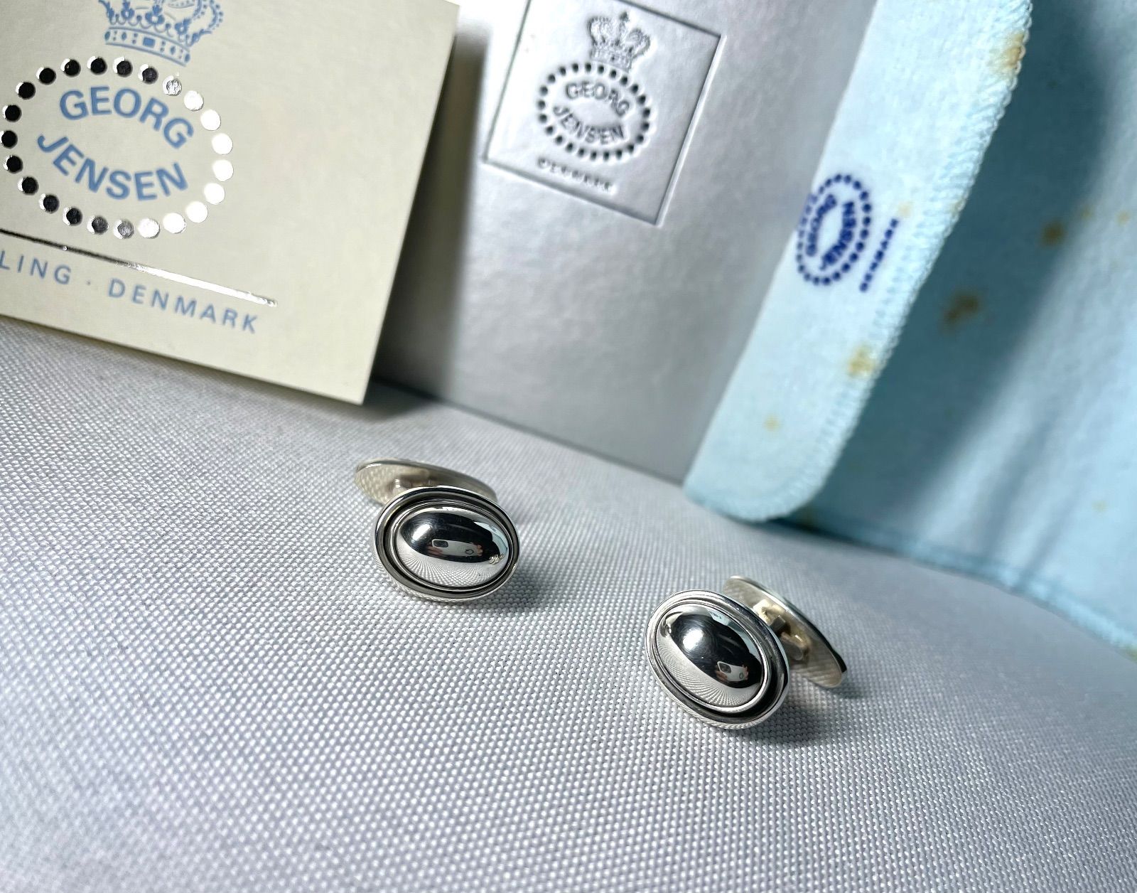 ジョージ ジェンセン  タイピン カフス　シルバー925 Georg Jensen】ジョージジェンセン タイピンセット #75 #65 シルバー