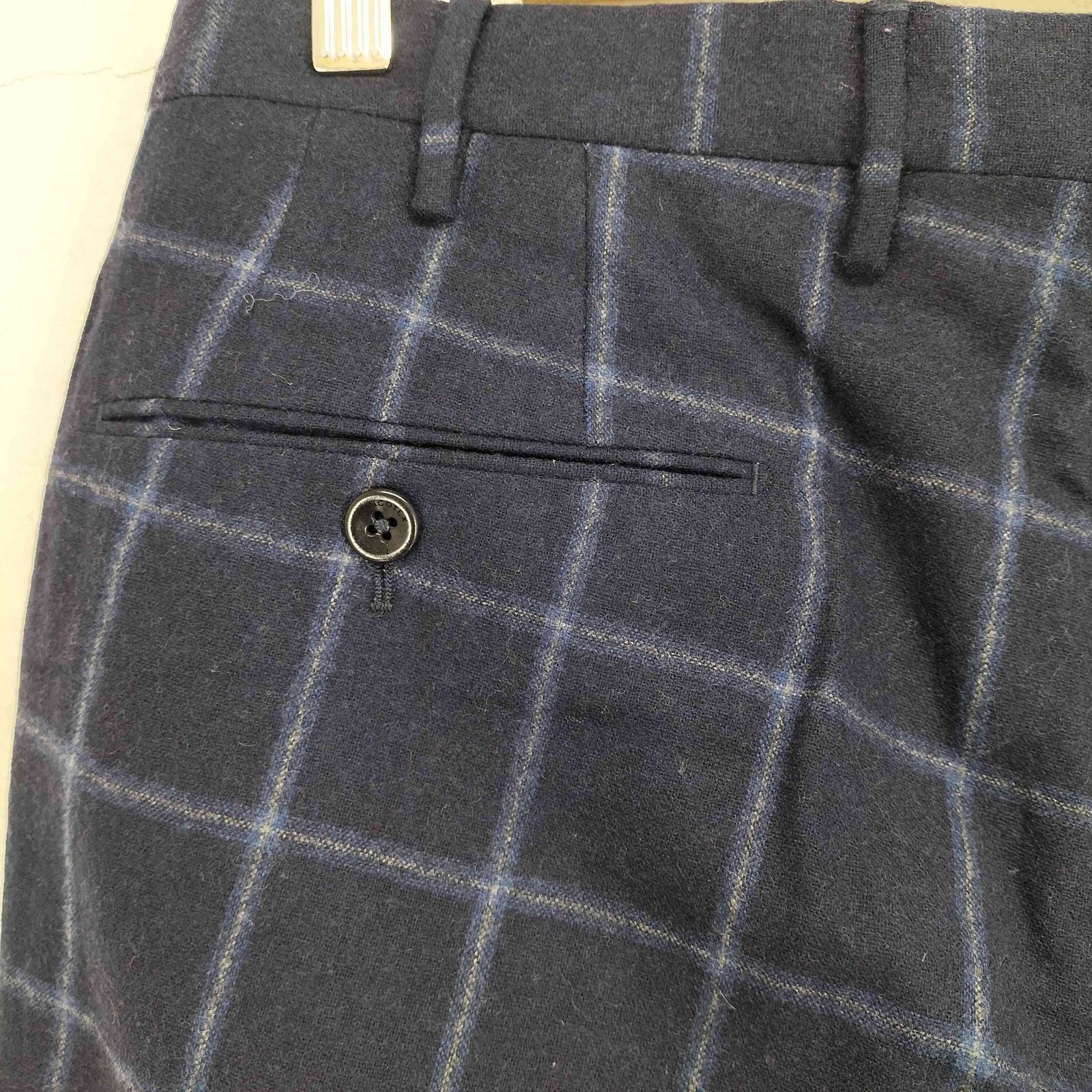 インコテックス INCOTEX SLIM FIT チェックウールパンツ メンズ JPN
