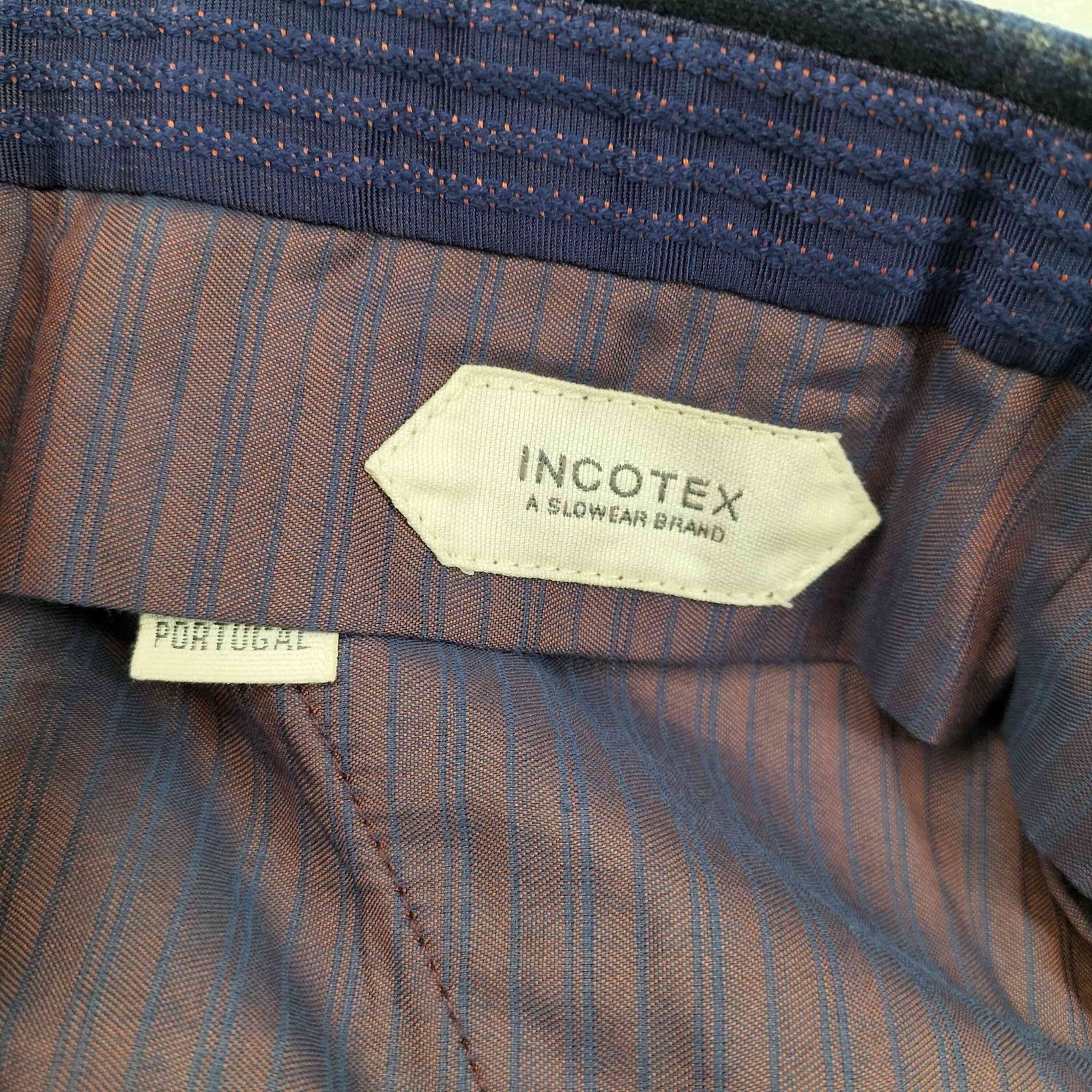 インコテックス INCOTEX SLIM FIT チェックウールパンツ メンズ JPN