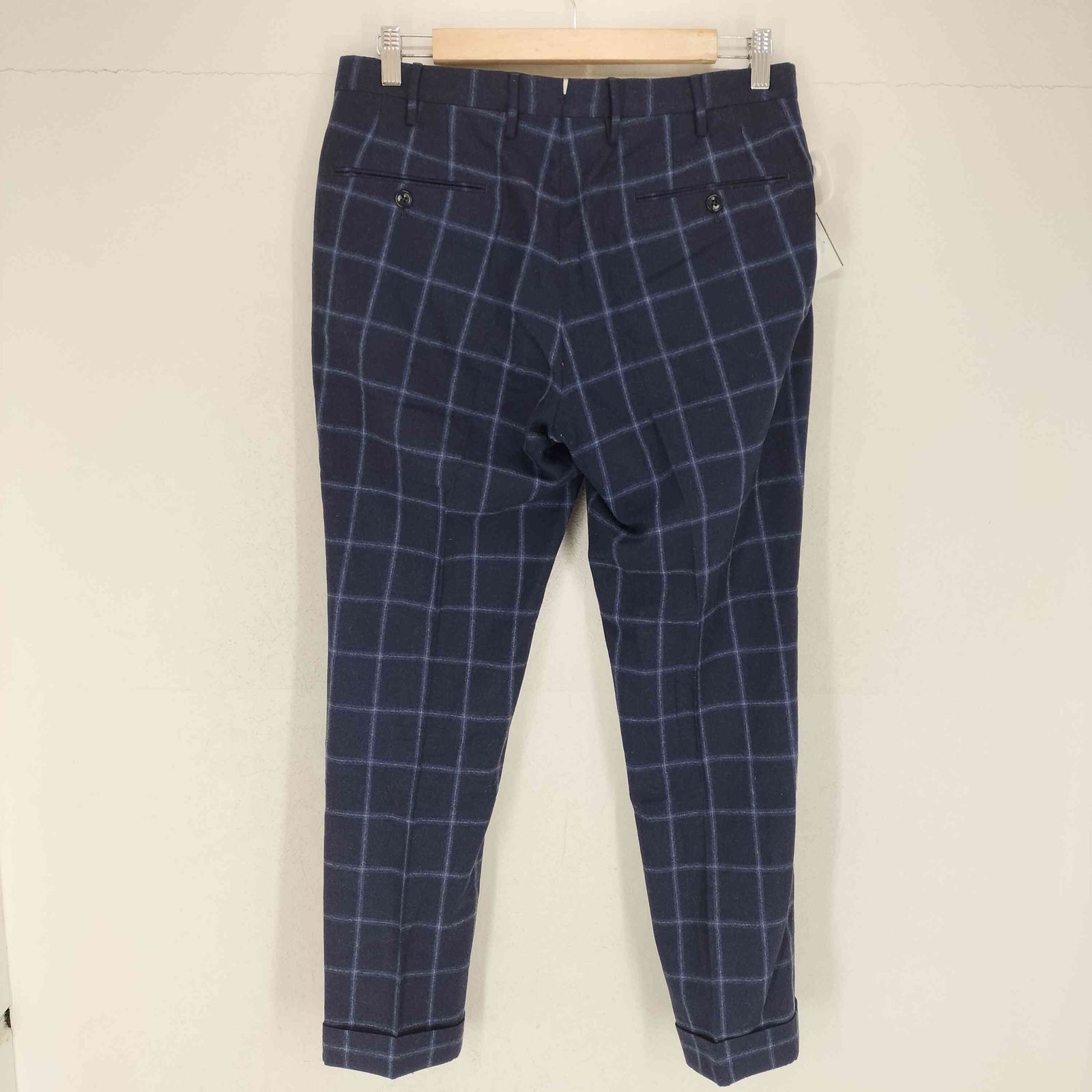 インコテックス INCOTEX SLIM FIT チェックウールパンツ メンズ JPN