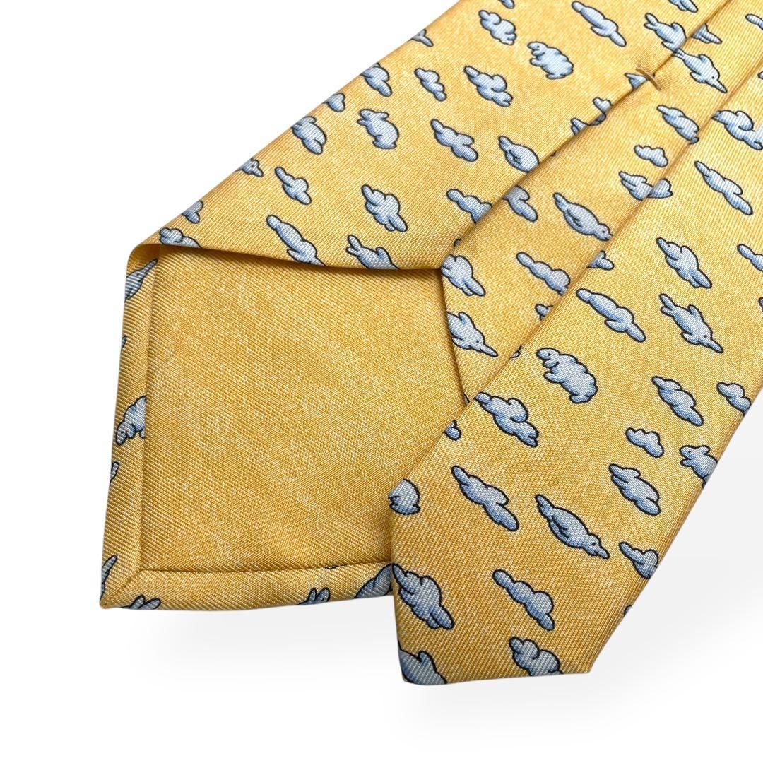 【美品】HERMES エルメス ネクタイ イエロー ブルー 総柄 動物 アニマル 楽天市場】【アパレル】HERMES エルメス ネクタイ アニマル 動物