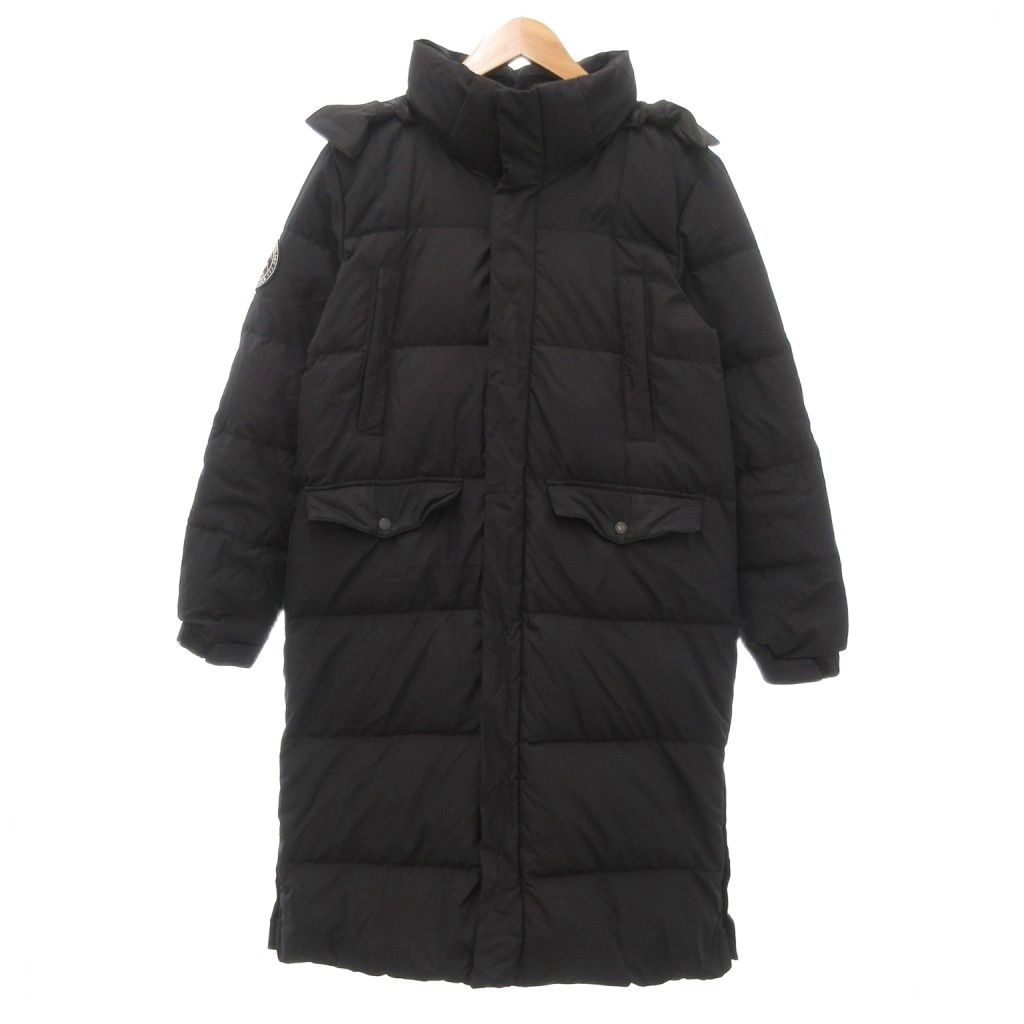 ミレー MILLET ダウンジャケット コート ロング丈 90 黒 ブラック /NU