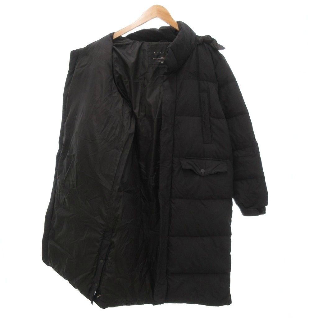 ミレー MILLET ダウンジャケット コート ロング丈 90 黒 ブラック /NU