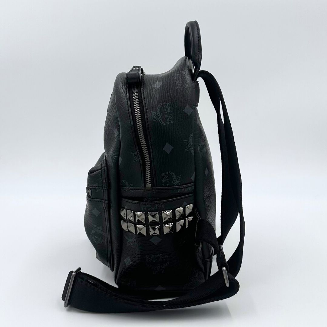 美品】MCM ヴィセトス スタッズ レザー リュック バックパック - メルカリ