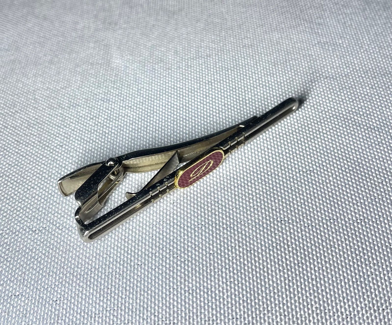 S.T.Dupont デュポン Dロゴ くり抜きデザイン レッド&ゴールド