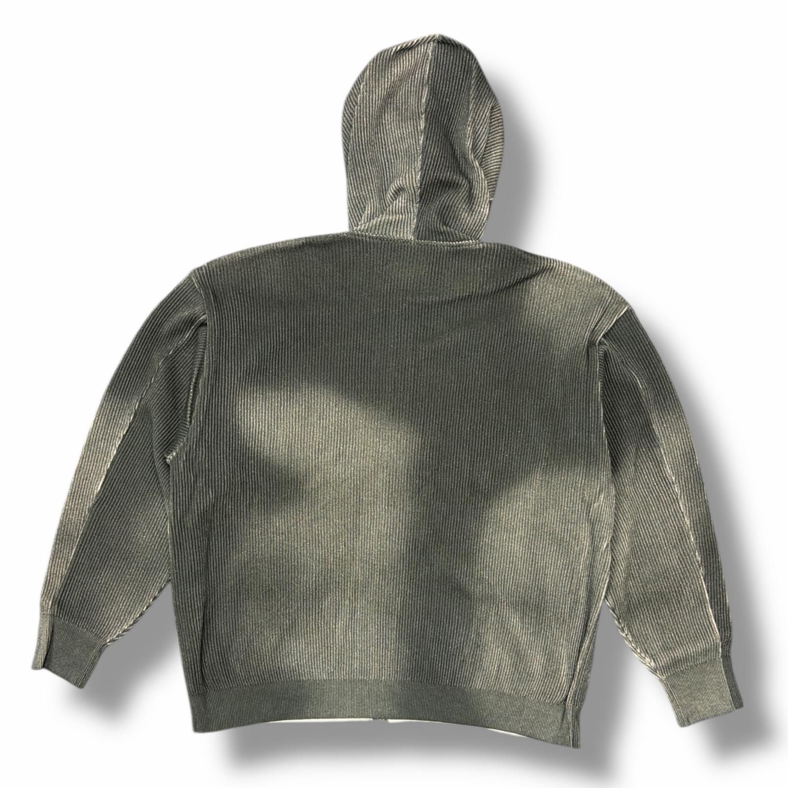 参考上代57,200円 stein(ssstein) DISCOLORATION RIB KNIT ZIP HOODIE 