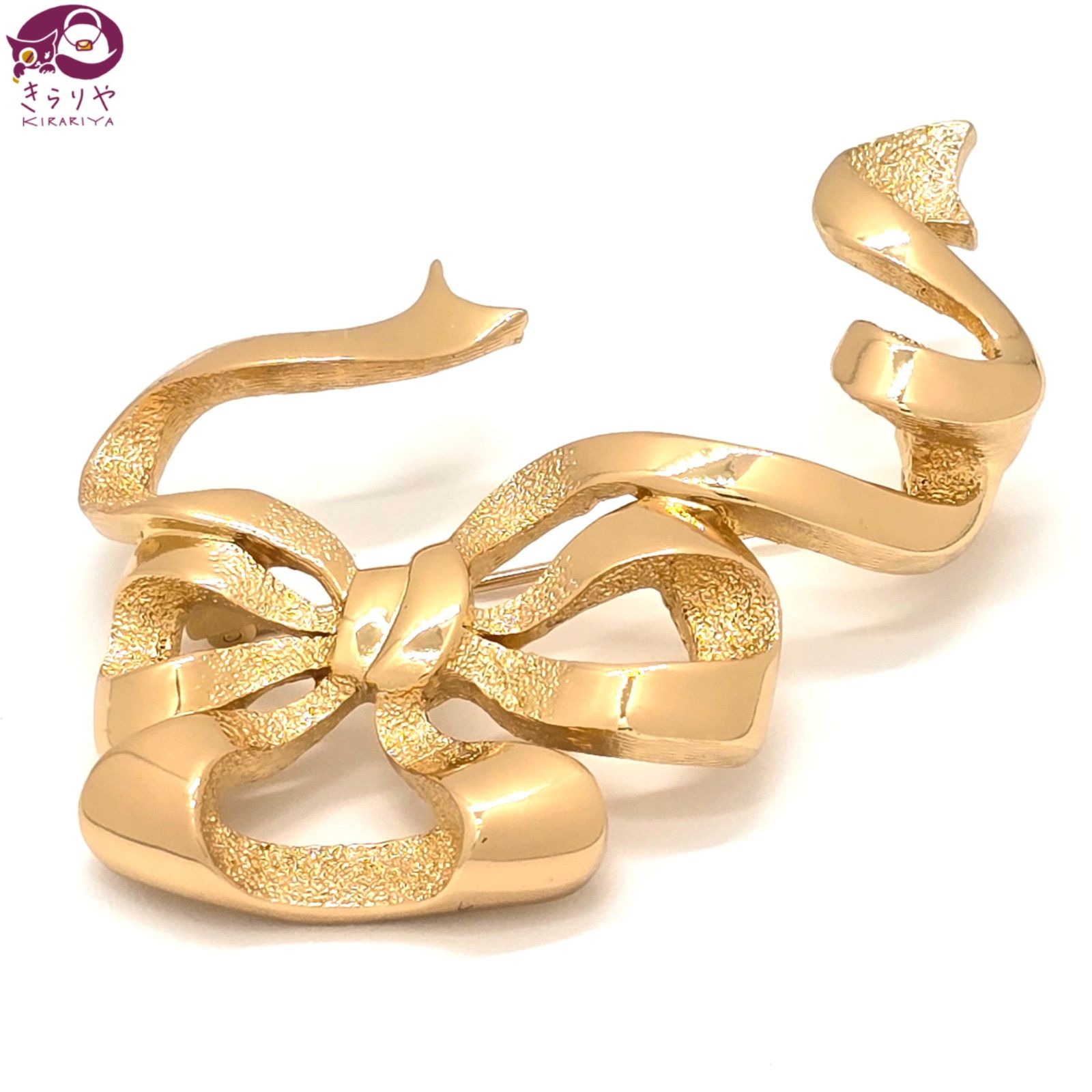 ❤️クリスチャンディオール❤︎リボン❤︎5m♡セール Christian Dior クリスチャン ディオール リボン モチーフ ブローチ