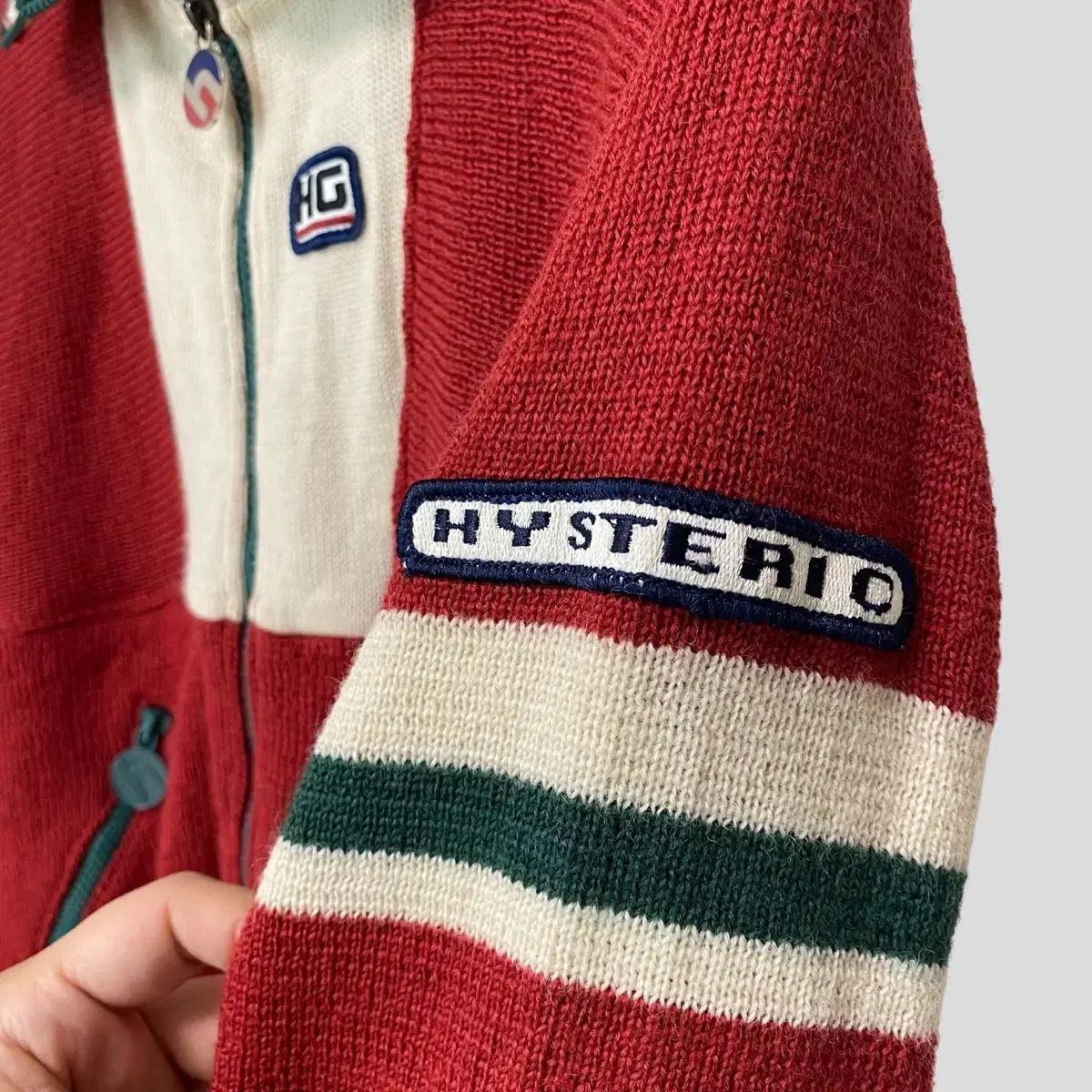 レディースF)ヒステリックグラマー ウール ニット ジップアップ - メルカリ