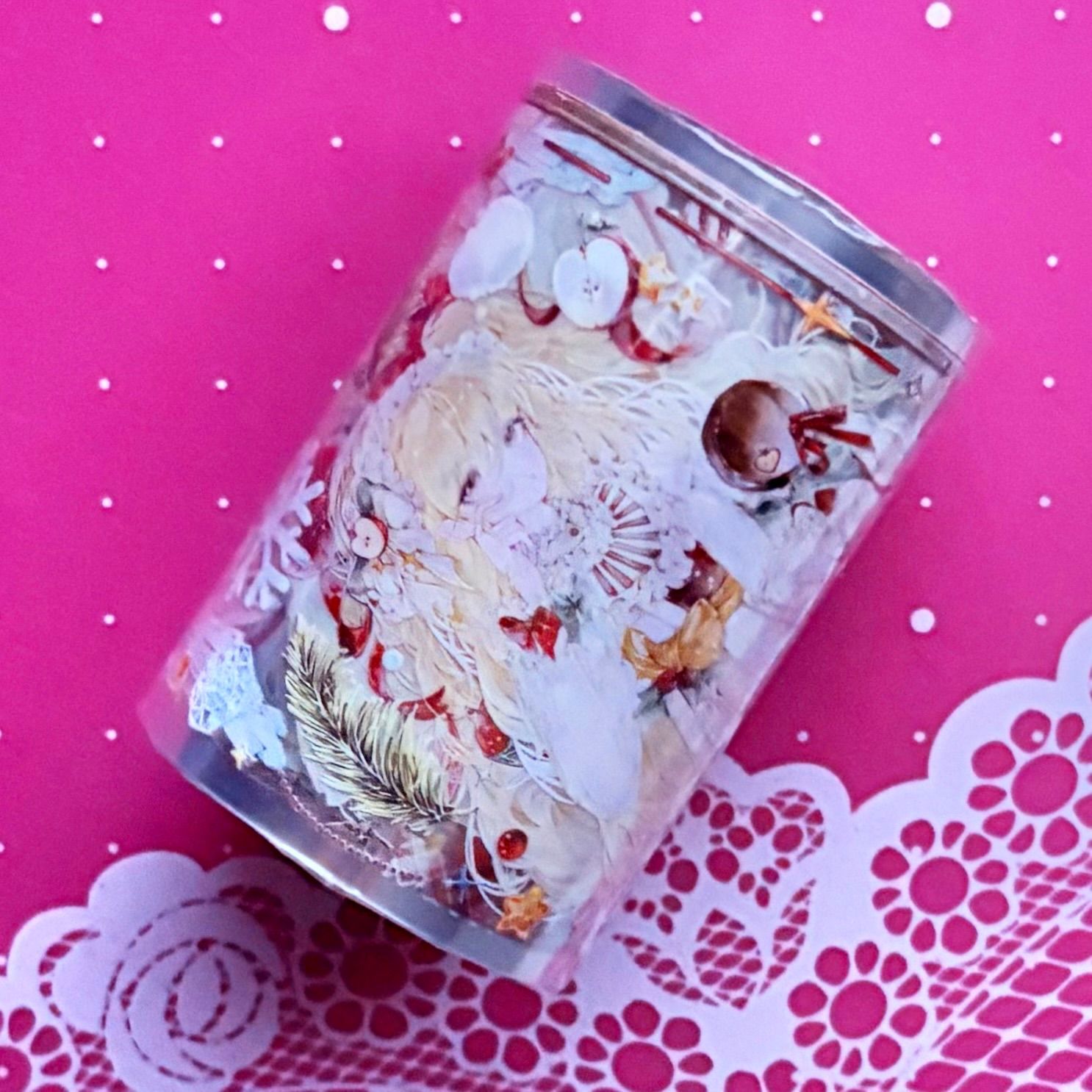 贝壳光 绮夜梦使 6cm×5m 50cm/loop 海外マスキングテープ 海外マステ