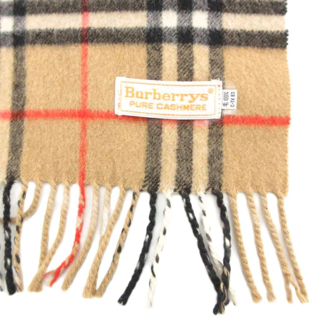 バーバリーズ Burberrys ヴィンテージ マフラー フリンジ ノバチェック