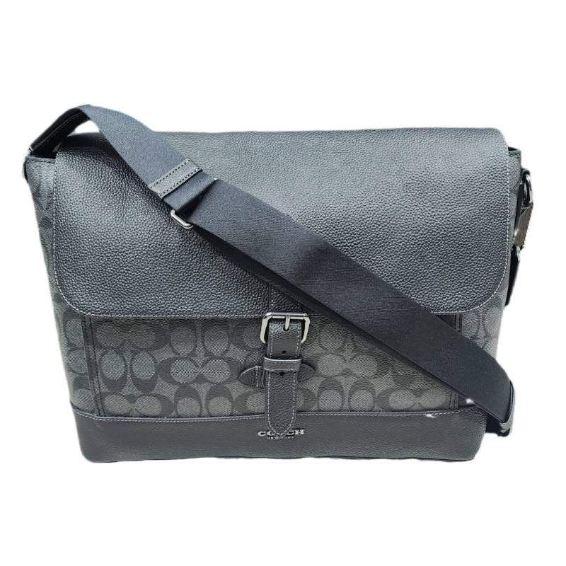 COACH コーチ ハドソン メッセンジャー シグネチャー キャンバス CB842