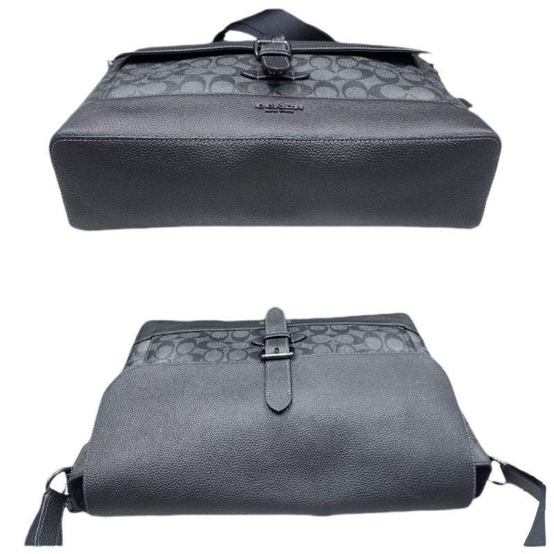 COACH コーチ ハドソン メッセンジャー シグネチャー キャンバス CB842