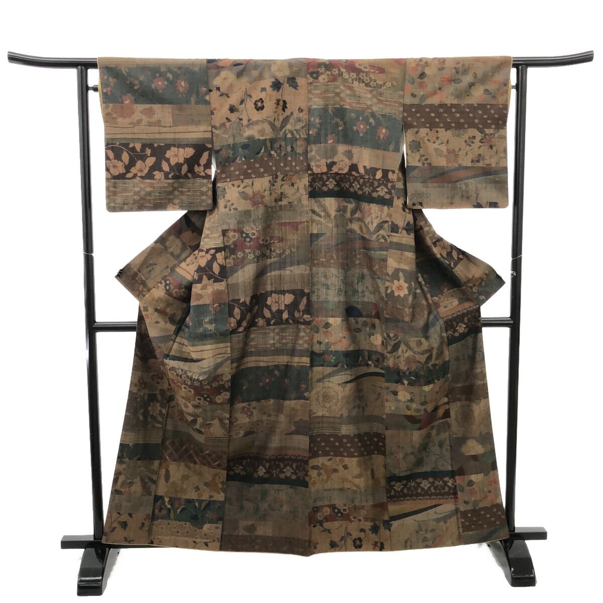 小千谷紬/未使用品/証紙付/仕立上がり/適応身長158～165㎝/12042 小千谷紬/未使用品/証紙付/仕立上がり/適応身長158～165㎝/12042