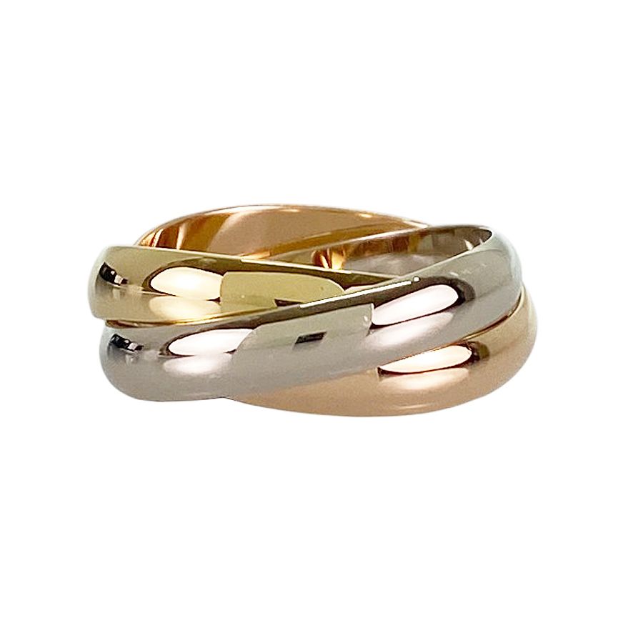 カルティエ Cartier トリニティ MM K18YG 11号(51) リング sss【中古