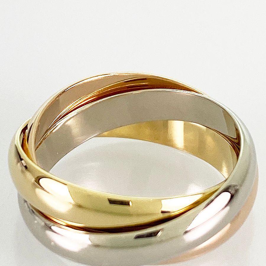 カルティエ Cartier トリニティ MM K18YG 11号(51) リング sss【中古