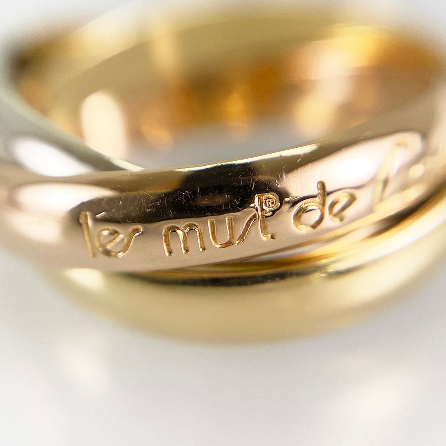 カルティエ Cartier トリニティ MM K18YG 11号(51) リング sss【中古