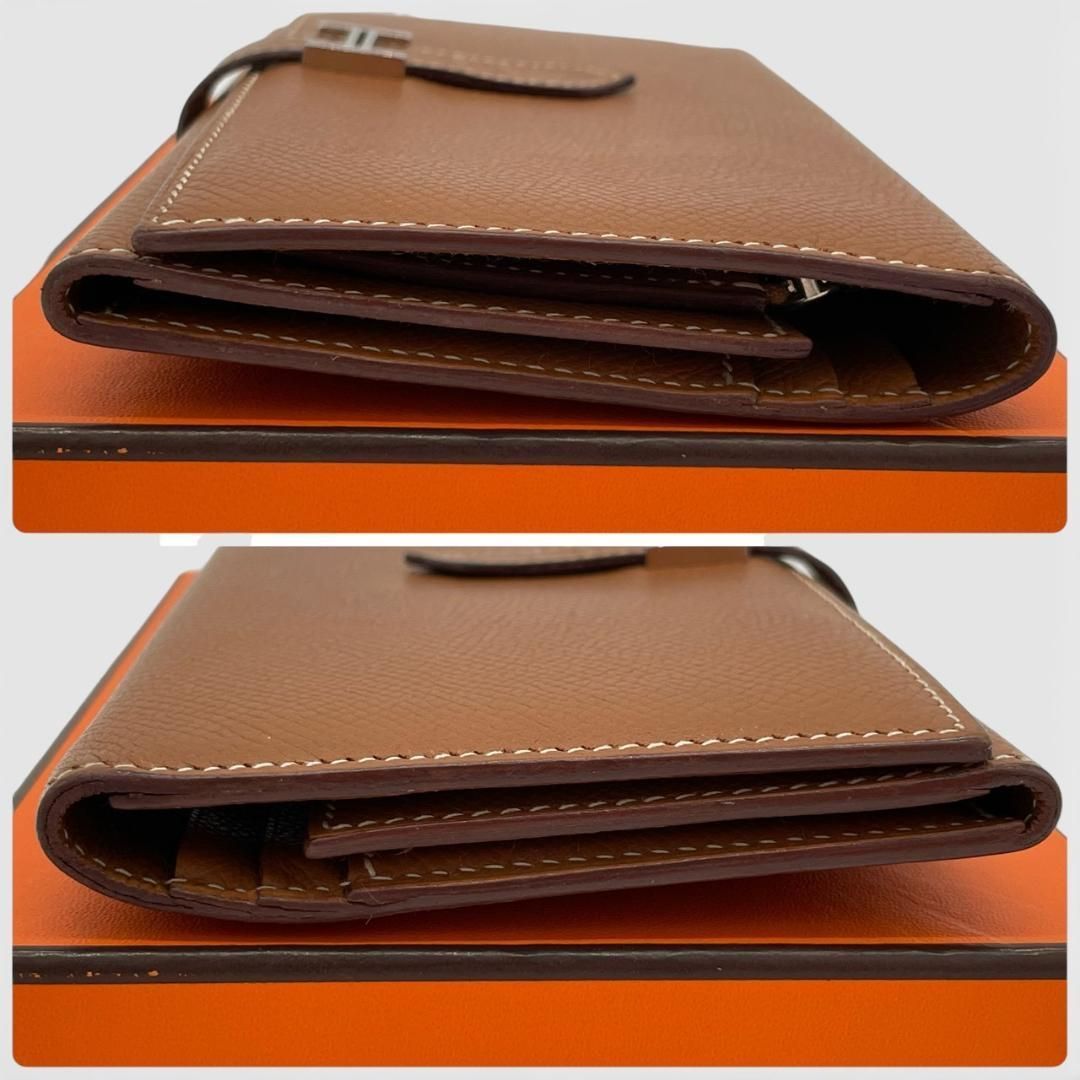 超極美品】エルメス HERMES 三つ折り長財布 ベアン デュプリ