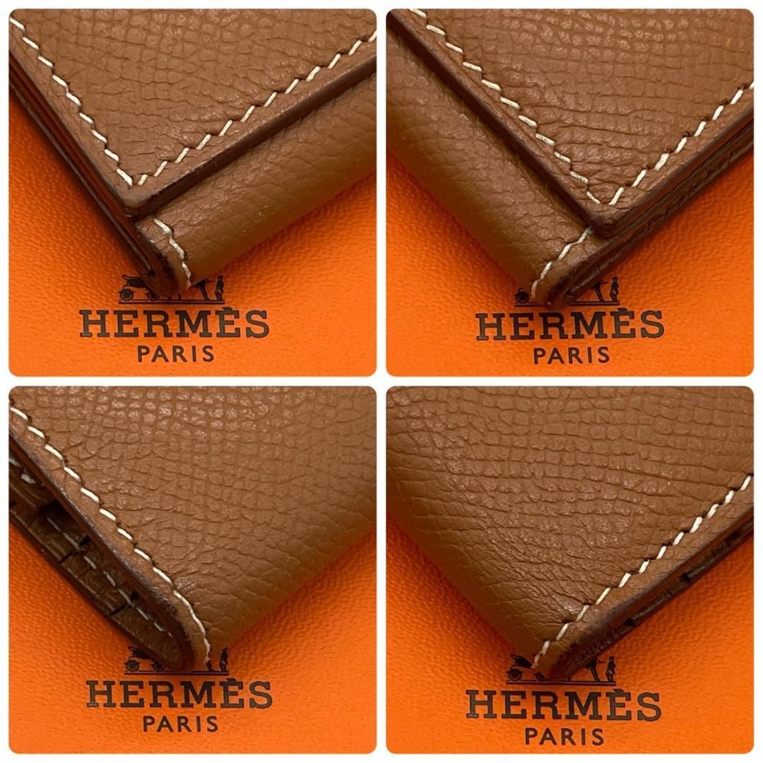超極美品】エルメス HERMES 三つ折り長財布 ベアン デュプリ ヴォー