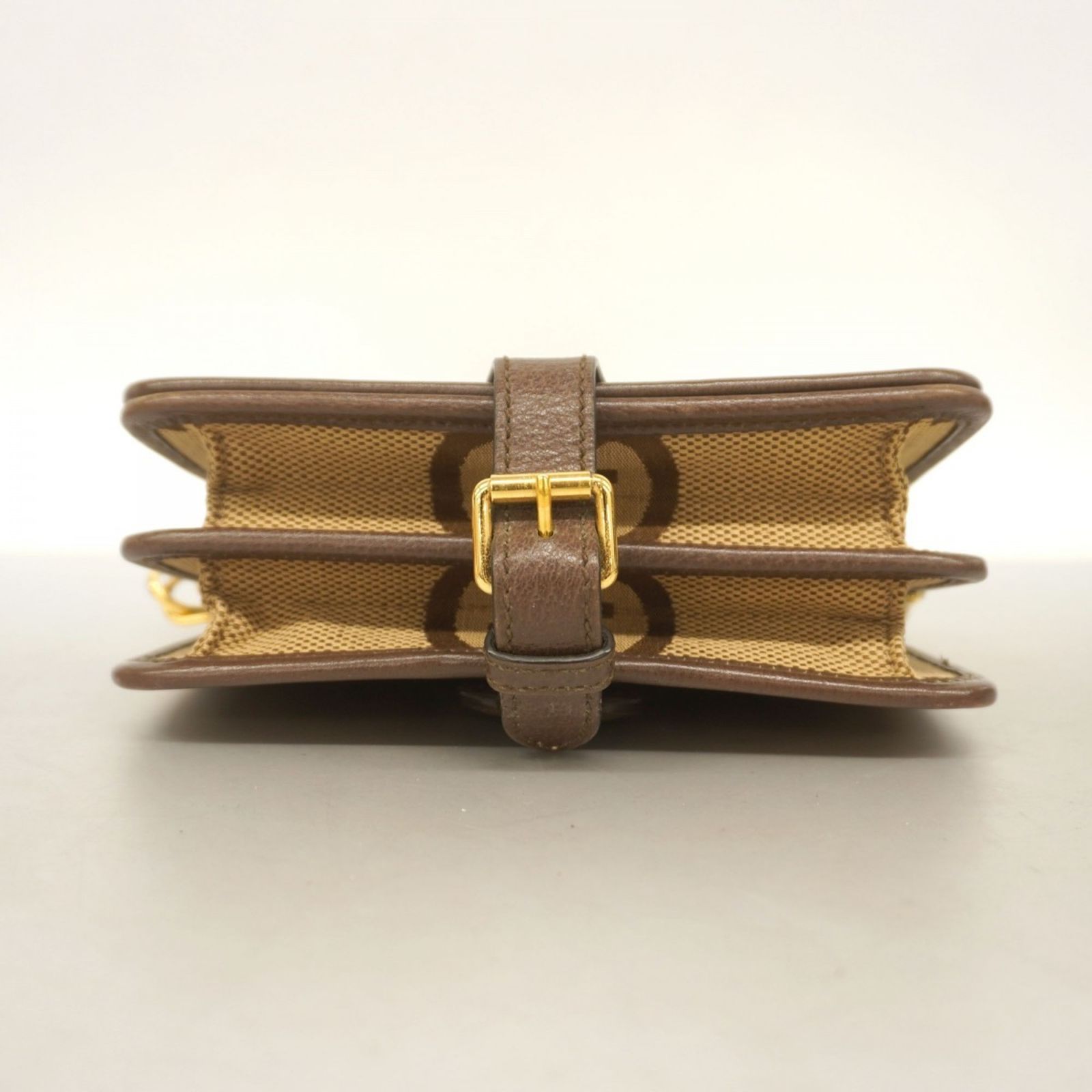 美品✨ グッチ ショルダーバッグ GG キャンバス レザー ブラウン グッチ(Gucci) グッチ ショルダーバッグ ジャンボGG 699438 キャンバス