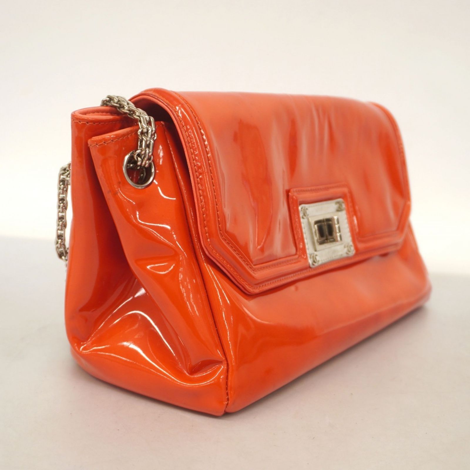 シャネル(Chanel) シャネル ショルダーバッグ 2.55 Wチェーン パテント